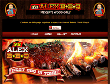 Tablet Screenshot of lilalexbbq.com